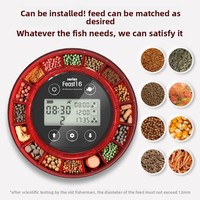 Distributeur automatique de nourriture pour aquarium à piles, en acier inoxydable, contrôlé par minuterie, pour pêcheurs âgés - Appareil intelligent pour la maison