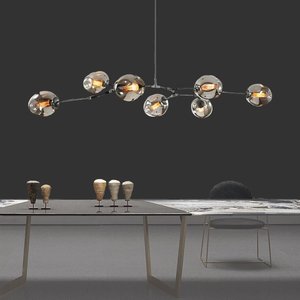 Avec 6 8 10 12 lumières Lampes suspendues de <span class=keywords><strong>cuisine</strong></span> modernes en verre - Product Image 5