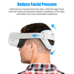 AMVR Tête Rembourrage Dorsal <span class=keywords><strong>sangle</strong></span>, Gravité D'équilibrage de Pression halo <span class=keywords><strong>Sangle</strong></span> Confortable Doux TPU Coussin <span class=keywords><strong>pour</strong></span> <span class=keywords><strong>Oculus</strong></span> <span class=keywords><strong>Quest</strong></span> <span class=keywords><strong>2</strong></span> Casque Gris - Product Image 5