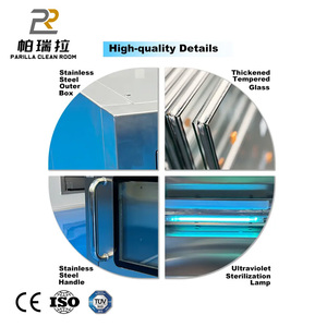 Caja de Transferencia Modular de Acero Inoxidable con Bloqueo Mecánico Estático de Alta Calidad, Diseño HEPA 99.99% para Cuarto Limpio - Product Image 5