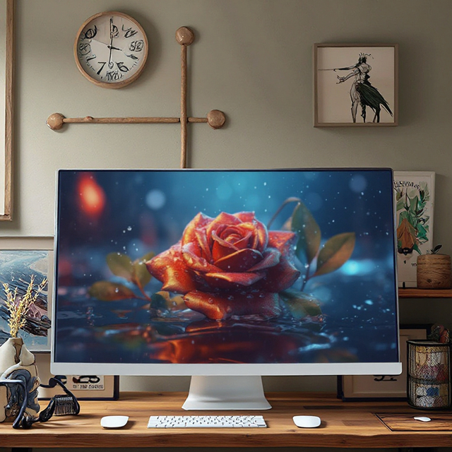 Set 24" All-in-One Desktop Computer Core I5/i7/i9 Monoblock Barebone PC AIO 8GB DDR4 1TB SSD Graphics Card All in One Computers