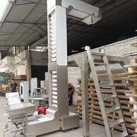 Industrieller Schaufeltransporter für Snackproduktion, Mini-Kohlechip-Förderer, Schwerkraft-Lebensmittel-Förderer, erhöhter Z-Betonpulver-Förderer, Weizen-Schaufeltransporter für Reis