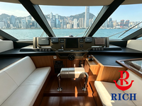 Yacht privé d'occasion Well Hey Sea 108, grue de levage pour jet ski, zone de jet ski à l'étrave, idéal pour les événements professionnels
