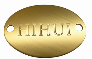 <span class=keywords><strong>CoMade</strong></span> Works, étiquettes pour animaux de compagnie en laiton massif, électro-plaquées, gravées, à thème animal, de forme ronde, logo personnalisé, étiquette d'identification - Product Image 5