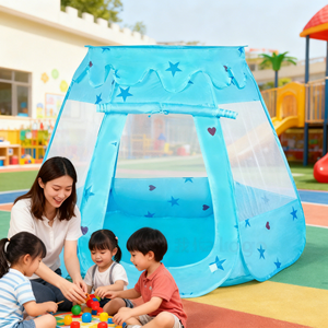 Nouvelle conception de tente pour enfants en forme de château, style princesse, tente spacieuse pour enfants pour jeux de rôle - Product Image 5