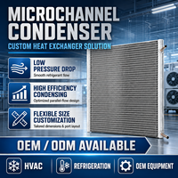 Échangeur de chaleur micro-canaux de haute qualité pour réfrigérateur, condenseur à micro-canaux, serpentin de condenseur, refroidisseur