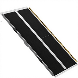 <span class=keywords><strong>Rampe</strong></span> pliante légère en aluminium d'<span class=keywords><strong>occasion</strong></span> pour <span class=keywords><strong>fauteuil</strong></span> <span class=keywords><strong>roulant</strong></span>, 182 cm, capacité de charge 363 kg, antidérapante, inclinaison personnalisable (1045), carborundum, garantie 1 an - Product Image 5
