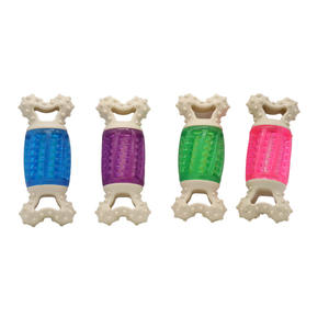 Nuovo giocattolo interattivo da masticare per animali domestici in <span class=keywords><strong>Nylon</strong></span> con un suono strano materiale TPR eco-friendly resistente all'usura per cani da addestramento per morsi - Product Image 2