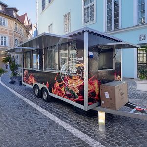 Remolque Combinado para Helados 2025 en Venta, Remolques de Comida para Barbacoa de Europa y China, Remolque de Comida Móvil con Cocina, Restaurante - Product Image 6