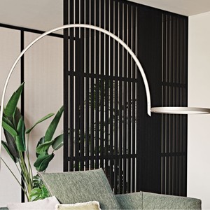 Lámpara de Pie Moderna con Diseño de Arco, LED, Control Táctil, para Sala de Estar, Sofá, Luz Lateral D7121 - Product Image 4