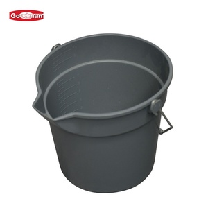 Seau d'eau portable en plastique de 10 litres avec poignée en plastique, seau en plastique - Product Image 1
