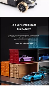 Mini Auto da Corsa Telecomandata 1/76 RC C61/C62/C63/C64, Auto Elettrica da Drift, Portata 30m, 6 Canali, Pronta all'Uso per Interni ed Esterni - Product Image 6