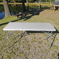 Offre Spéciale de 5 pieds Table pliante en plastique HDPE Design moderne pour les événements en plein air pour l'entrée et la chambre d'hôtel d'hôpital