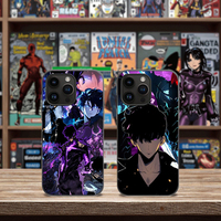 Nouveau Design Anime Solo Leveling Coques de Téléphone 3D Manga Motion Lenticulaire Étui de Protection pour Tous Modèles iPhone Samsung Android