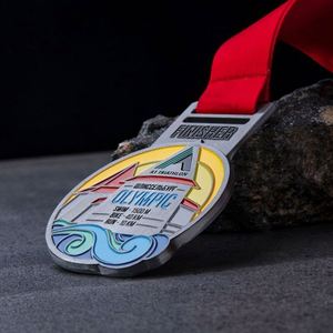 เหรียญโลหะเคลือบทองคุณภาพสูงแบบกำหนดเอง สลักด้วยเลเซอร์ พิมพ์ลาย UV รูปสิงโต พร้อมริบบิ้น ออกแบบฟรี ปรับแต่งได้ตามต้องการ - Product Image 1