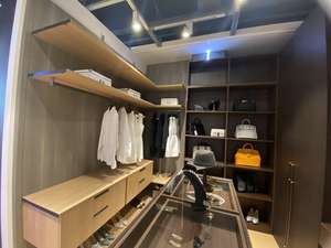 <span class=keywords><strong>Armoire</strong></span> de rangement italienne de luxe en marbre en forme de U Organisateurs suspendus modernes <span class=keywords><strong>pour</strong></span> chambre à coucher ou salle de sport - Product Image 2