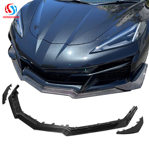 Honghang fabrique un séparateur de lèvre avant de pare-chocs avant en Fiber de carbone pour <span class=keywords><strong>Chevrolet</strong></span> <span class=keywords><strong>Corvette</strong></span> <span class=keywords><strong>C8</strong></span> <span class=keywords><strong>2023</strong></span> + kits de carrosserie - Product Image 3