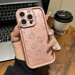 Dễ thương phim hoạt hình chống thả điện thoại trường hợp đối với Apple cho iPhone 15 14 16 Pro Max mềm silicon lỏng Gương đứng Ins phong cách cho cô gái - Product Image 4