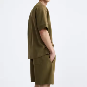 Completo Sportivo Casual da <span class=keywords><strong>Uomo</strong></span> in Cotone di Alta Qualità, Comodo e Traspirante, Set con T-shirt a Maniche Corte - Product Image 4