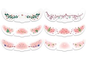 Noël enfants dessin animé papier temporaire visage <span class=keywords><strong>tatouage</strong></span> autocollant résistant à l'eau écologique conception à la mode - Product Image 3