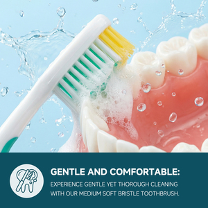 उच्च गुणवत्ता वाले कस्टम लोगो यात्रा मैनुअल टूथब्रश नरम ब्रिस्टल प्लास्टिक को घर के उपयोग के लिए वयस्क टूथब्रश - Product Image 4
