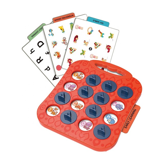 007-141 Tabletop Match Memory Game Kids Desktop Educational Memory Matching Game Board Toy for Family