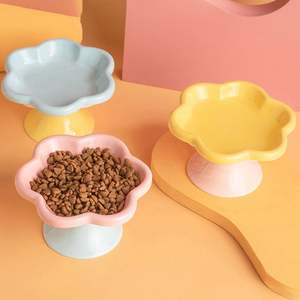 Haute qualité mignon chien bol cou protecteur Pet céramique fleur bols Durable chien mangeoire - Product Image 2