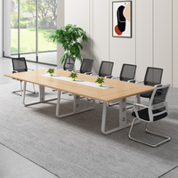 Tiroirs design 2023 personnalisés Mobilier de bureau Table de conférence de forme ovale en bois Bureau pour salle de conférence