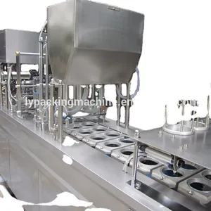 Automatic communion chocolate sauce fruit jam cup filling and sealing machine