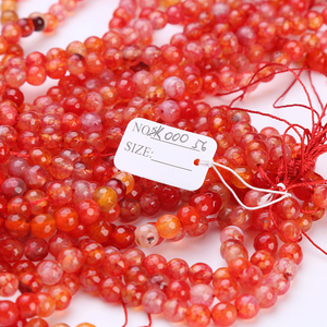 Cuentas Sueltas de Ágata Natural de Corte Brillante de 1 Quilate para la Fabricación de Joyas, 8 mm de Altura - Product Image 3