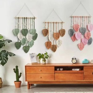 <span class=keywords><strong>Tapisserie</strong></span> murale triangulaire en coton tissé à la main de style bohème nordique pour la décoration de la chambre à coucher et de la chambre d'enfant - Product Image 2