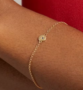 9ct Gold Ianthe Star Blue Sapphire <b>Bracelet</b> - Product Image 2