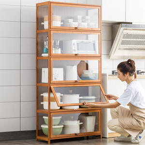 Organizador de Almacenamiento de Cocina de Múltiples Niveles en Madera, Mueble de Almacenamiento para el Hogar con Especiero para Utensilios de Cocina - Product Image 2
