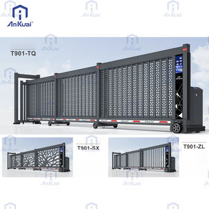 Puerta corredera automática <span class=keywords><strong>de</strong></span> aleación <span class=keywords><strong>de</strong></span> aluminio industrial con motor eléctrico inteligente para entrada <span class=keywords><strong>de</strong></span> apartamento o puerta principal - Product Image 2