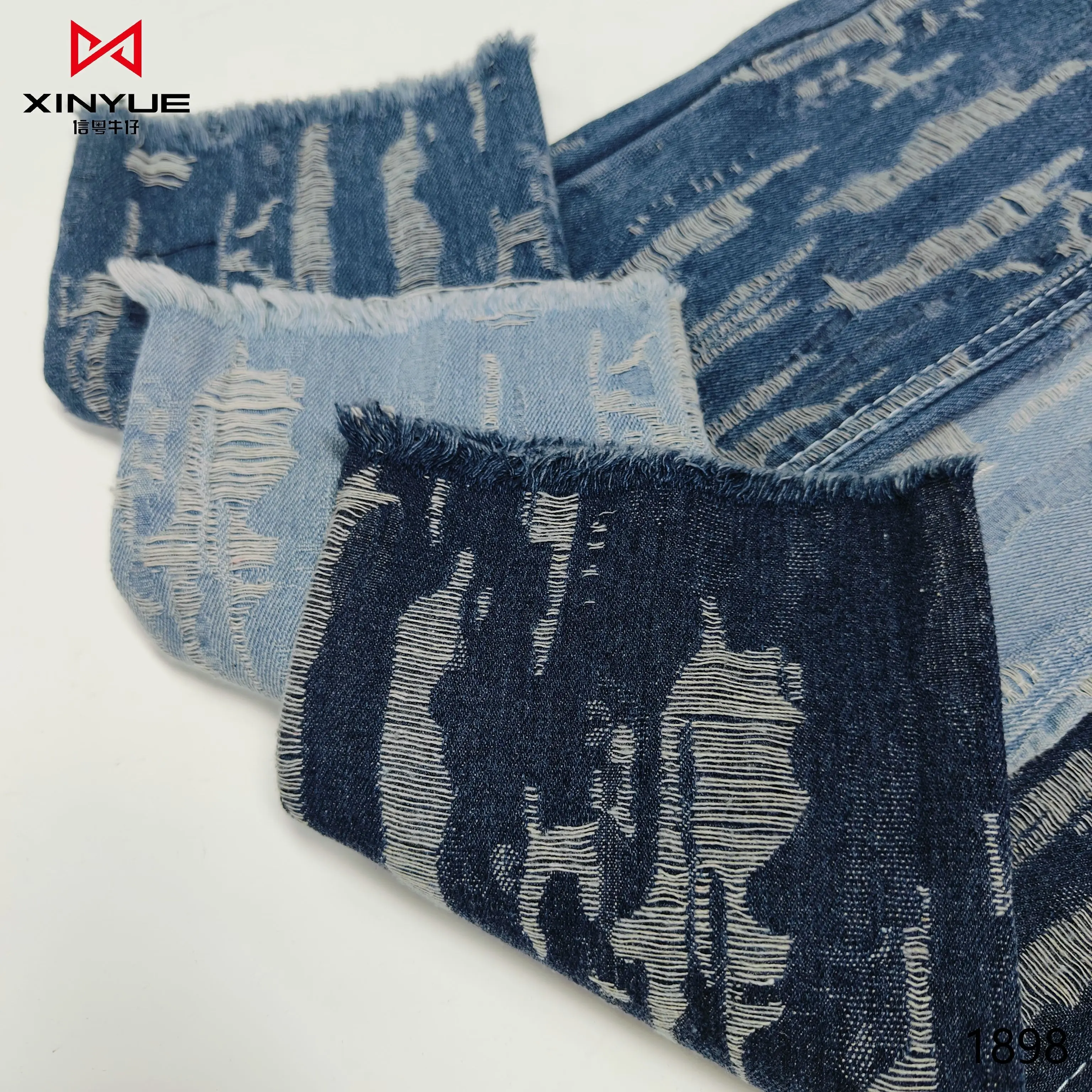 Tessuto a maglia tessuto morbido Denim per tutta la vendita di Jeans spessi tessuto non elasticizzato di alta qualità per giacche