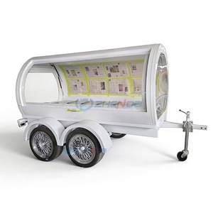 Zhenda Best Quality Electric White Classic <b>Car</b> Funeral Hearse <b>Trailer</b> for Transporting Coffins and Funeral Equipment - Product Image 1