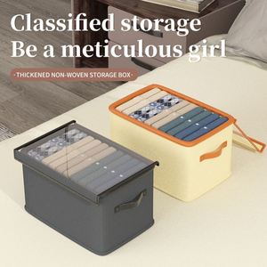 Nouvelle boîte de rangement pliable pour vêtements, organiseur de rangement pour jeans avec couvercle - Product Image 3