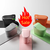 Prix d'usine Offre Spéciale Intelligent luxe placard d'eau salle de bain en céramique automatique WC monté au sol une pièce cuvette de toilette intelligente