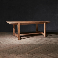 Meubles de style français de luxe pour le salon Tables de conférence en bois massif Mobilier de table de maison en bois pour l'intérieur