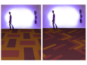 PVC ủng hộ gạch thảm sàn văn phòng thạch anh gạch thảm trong kho in màu rắn selfsdhesive gạch thảm - Product Image 4