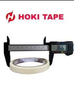 Hoki เทปกาว150mic ขนาด12มม. X 15หลากาวอะคริลิคกันน้ำสำหรับลายเส้นสีที่เรียบร้อยและติดฉลากได้อย่างรวดเร็วกำจัดสิ่งตกค้างที่สะอาด - Product Image 3