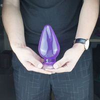 Super Grand XXL Jouet Anal en Silicone Souple pour Hommes et Femmes, Plug Anal Solide en Gelée pour le Sexe Masculin et Féminin