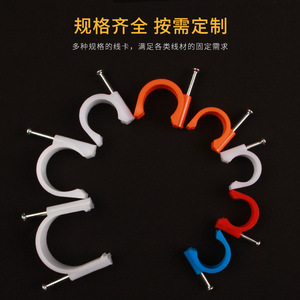Attache de câblage en polyéthylène Golden Dragon Circle Nail Clip, type à clipser - Product Image 3