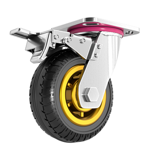 Hochleistungs-Gummi-Lenkrad Schwenkbare Lenk rollen Doppel lager - Product Image 3