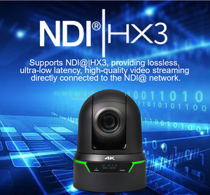 Caméra PTZ NDI 4KP60 Ultra <span class=keywords><strong>HD</strong></span> avec zoom 25X pour diffusion vidéo en direct, événements sportifs et stations de télévision, idéale pour les conférences - Product Image 3