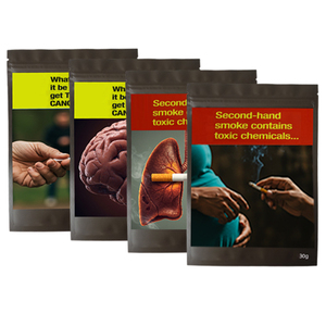 Úc mang nhãn hiệu có thể khóa lại 30g 50g 100g bao bì thuốc lá hút thuốc 50g Túi thuốc lá bằng nhựa - Product Image 1