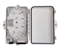 Boîtier terminal fibre optique 4 cœurs FTTH pour distribution de câbles structurés réseau SOHO