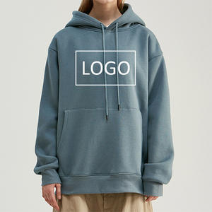 2025 logotipo personalizado 400g Sudadera con capucha Streetwear Unisex estampado liso en relieve de gran tamaño pulóver sudadera Anime en blanco hombres sudaderas con capucha - Product Image 3