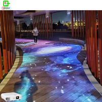 Expérience vidéo sur mesure pour mur/sol de restaurant Cartographie de l'expérience de l'hôtel de hall de projet Système de projecteur immersif