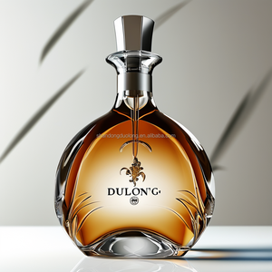 Verre Borosilicate Premium de Luxe Brandy Whisky Vodka <span class=keywords><strong>Xo</strong></span> Spirit Bouteille Bouchon à Vis 750ml 1000ml Capacités Bouteille en Verre Vide - Product Image 5